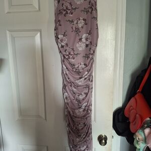 Floral Pink Maxi Dress